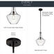 Everly 1 Light 11 inch Olde Bronze Pendant Ceiling Light in Clear Seeded